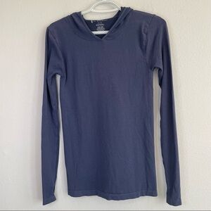 FREE PEOPLE FP MOVEMENT SEAMLESS LONG SLEEVE LAYERING HOODIE TOP